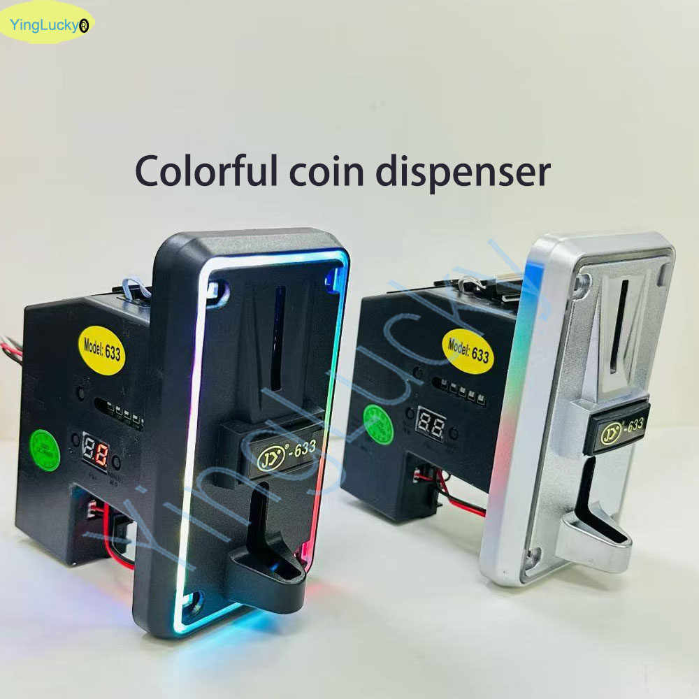 Arcade Ticket Machine - Colorido LED Multi Coin Acceptor Seletor