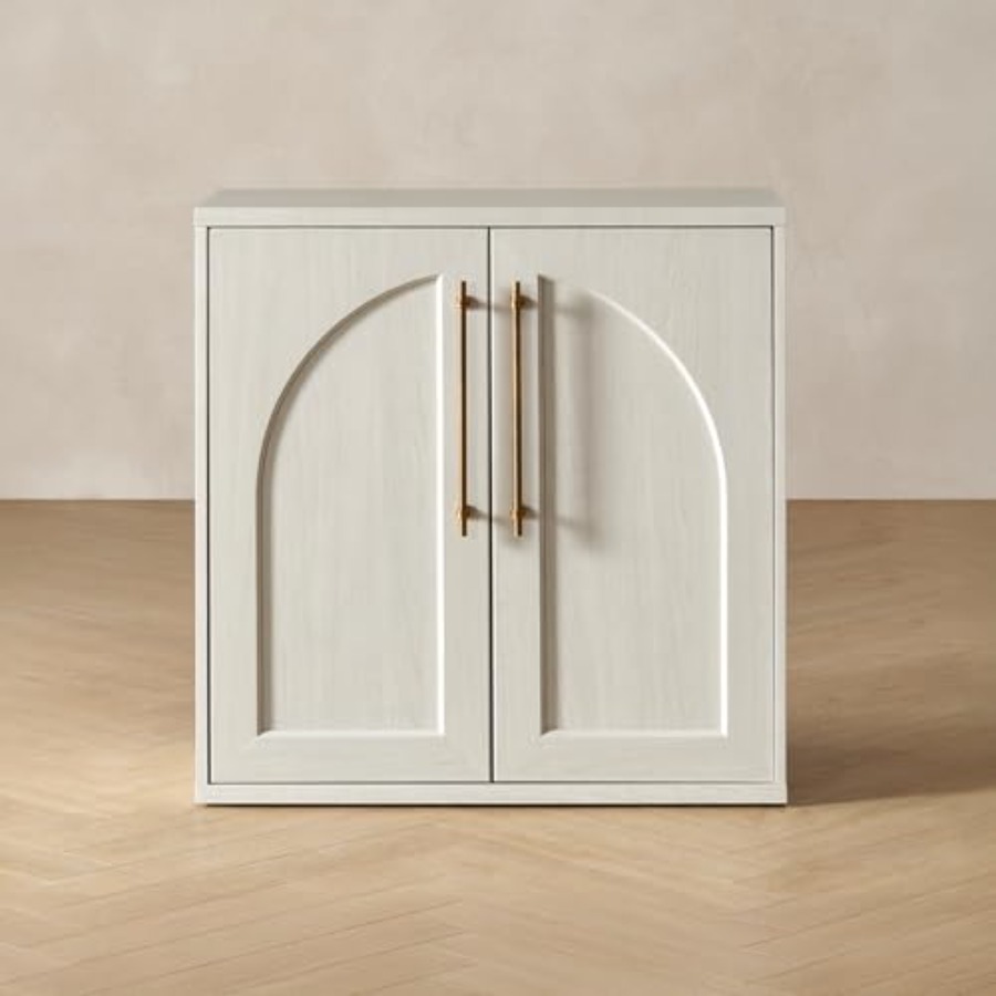 Glass Cabinet Display - Pequeno armário modular de carvalho para