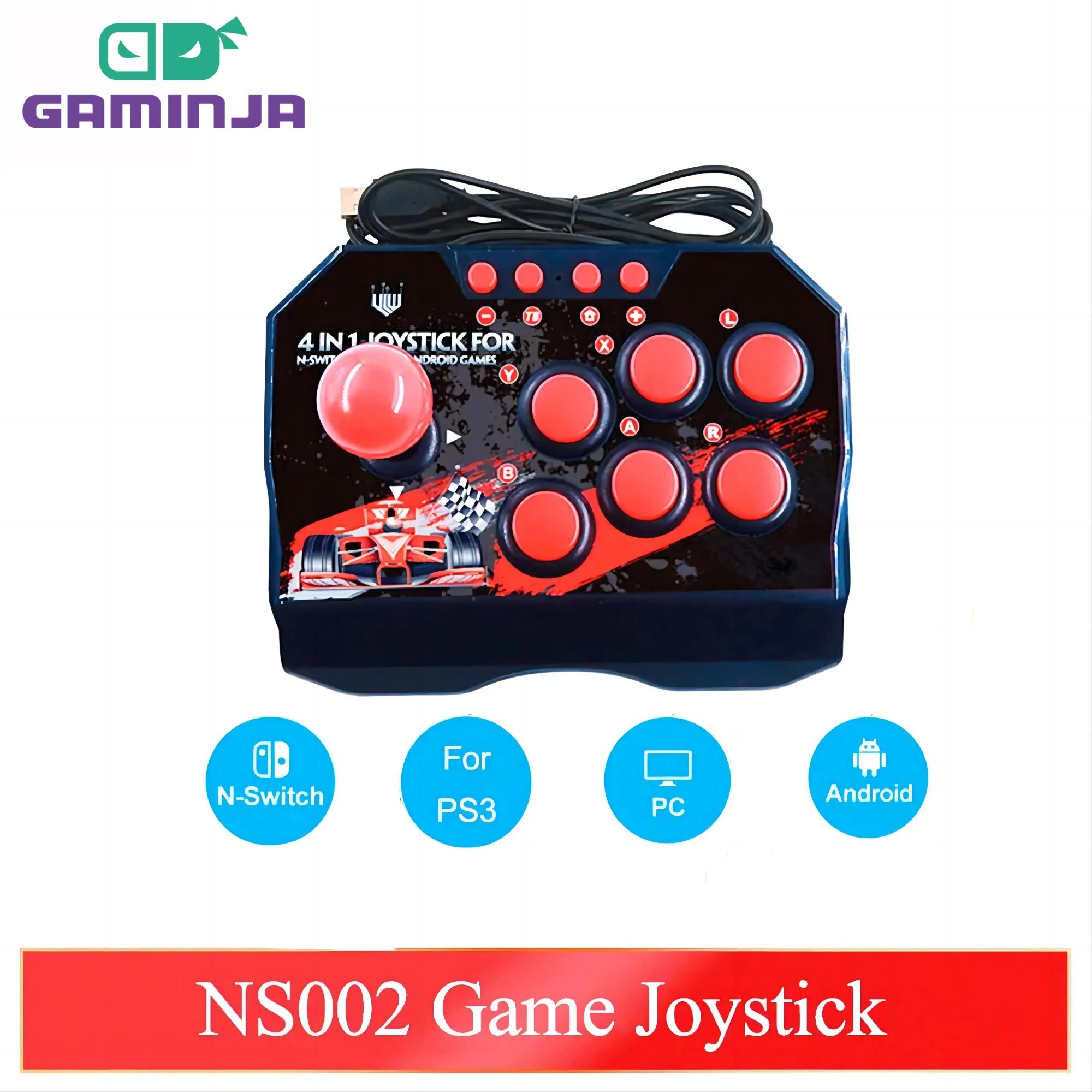 Arcade Game Jackpot - GAMINJA NS002 4 Em 1 Retro