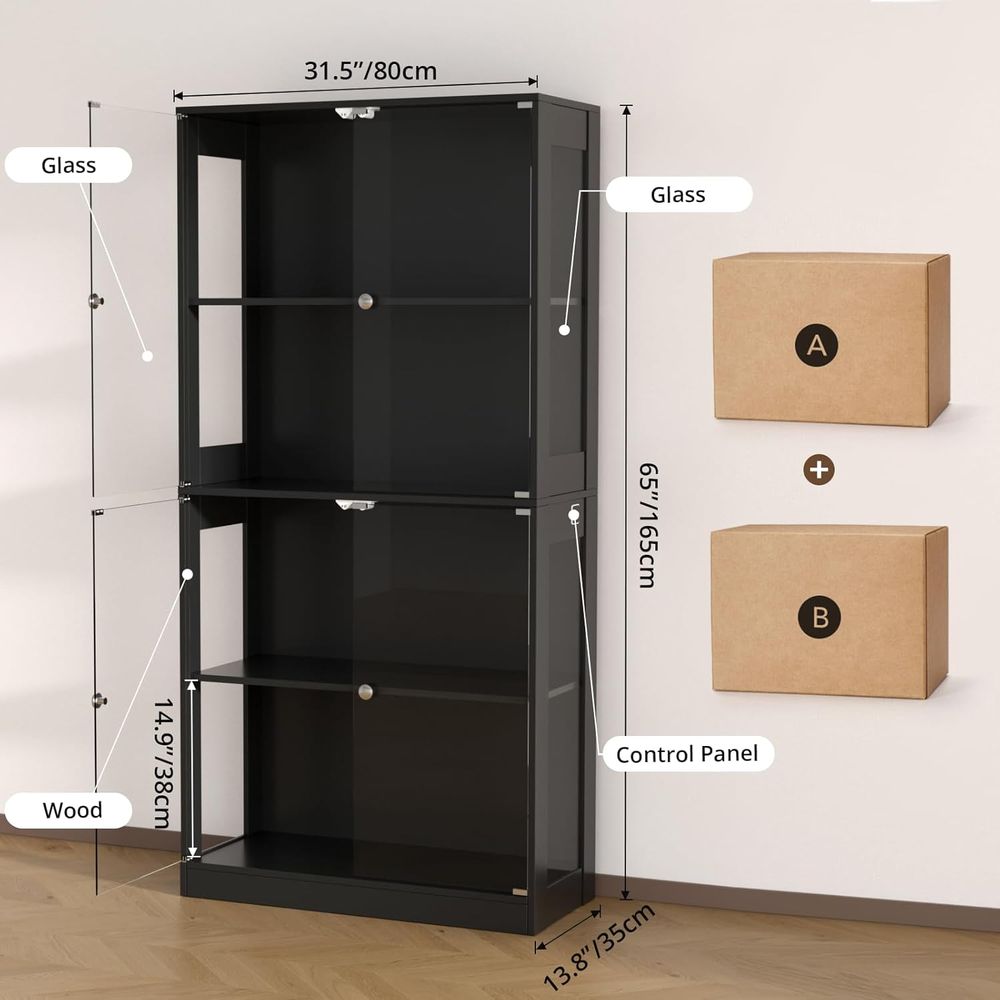 Armário Expositor com Porta de - Glass Cabinet Display avaliação e preço