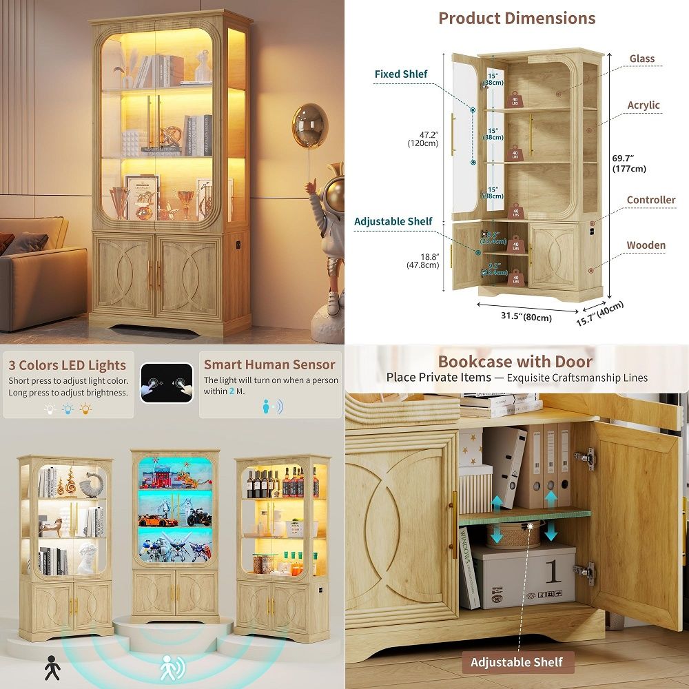 Armário Expositor com Portas d - Glass Cabinet Display avaliação e preço