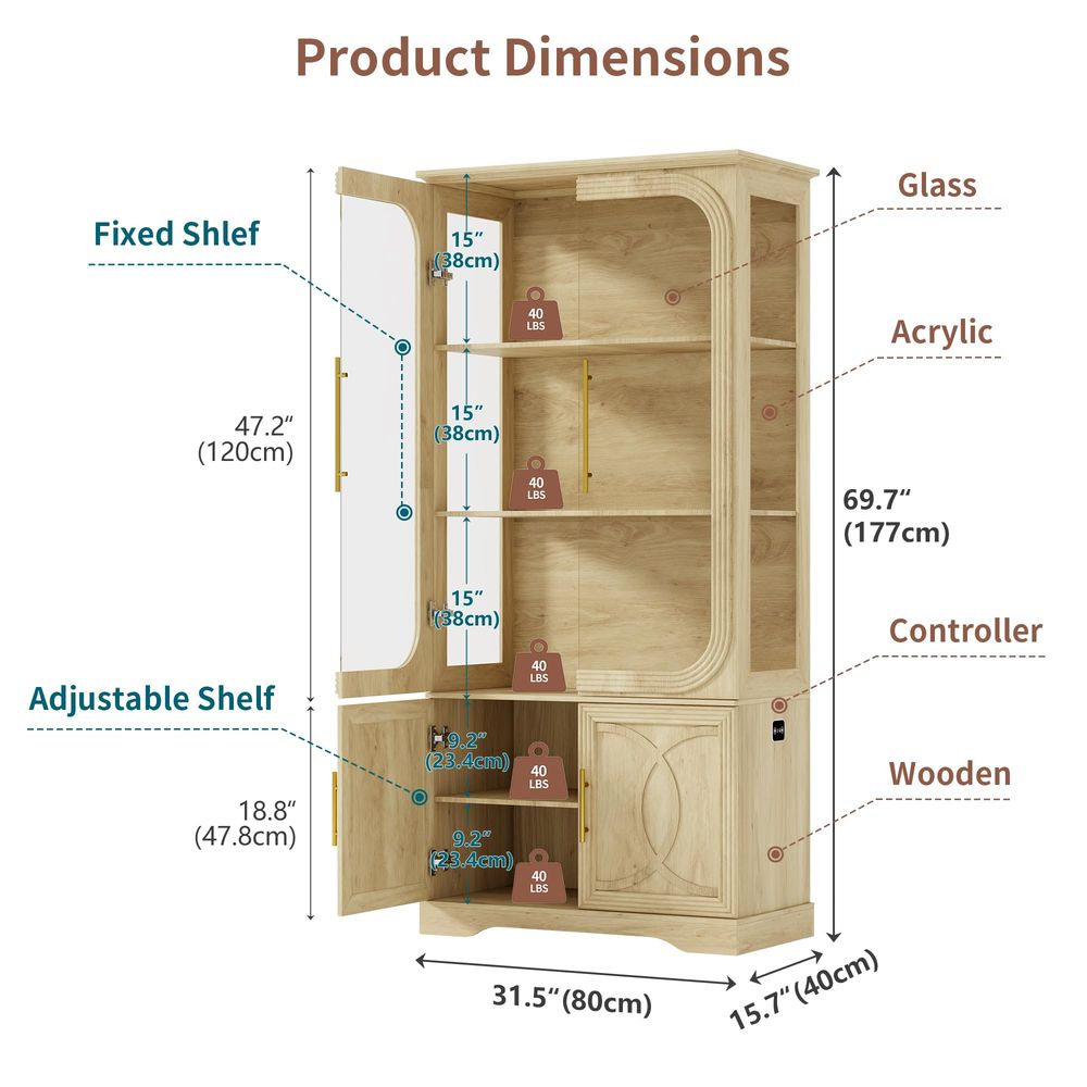 Armário Expositor com Portas d - Glass Cabinet Display avaliação e preço