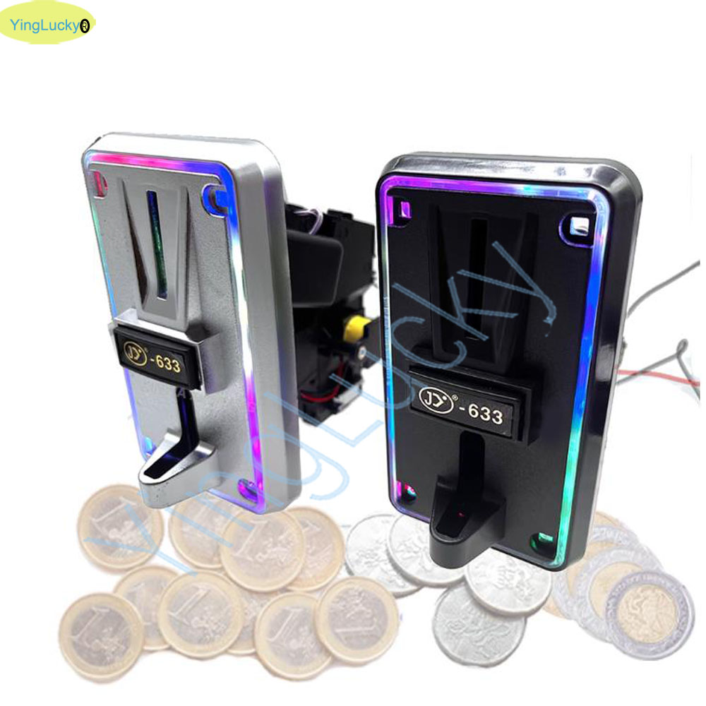 Colorido LED Multi Coin Accept - Arcade Ticket Machine avaliação e preço