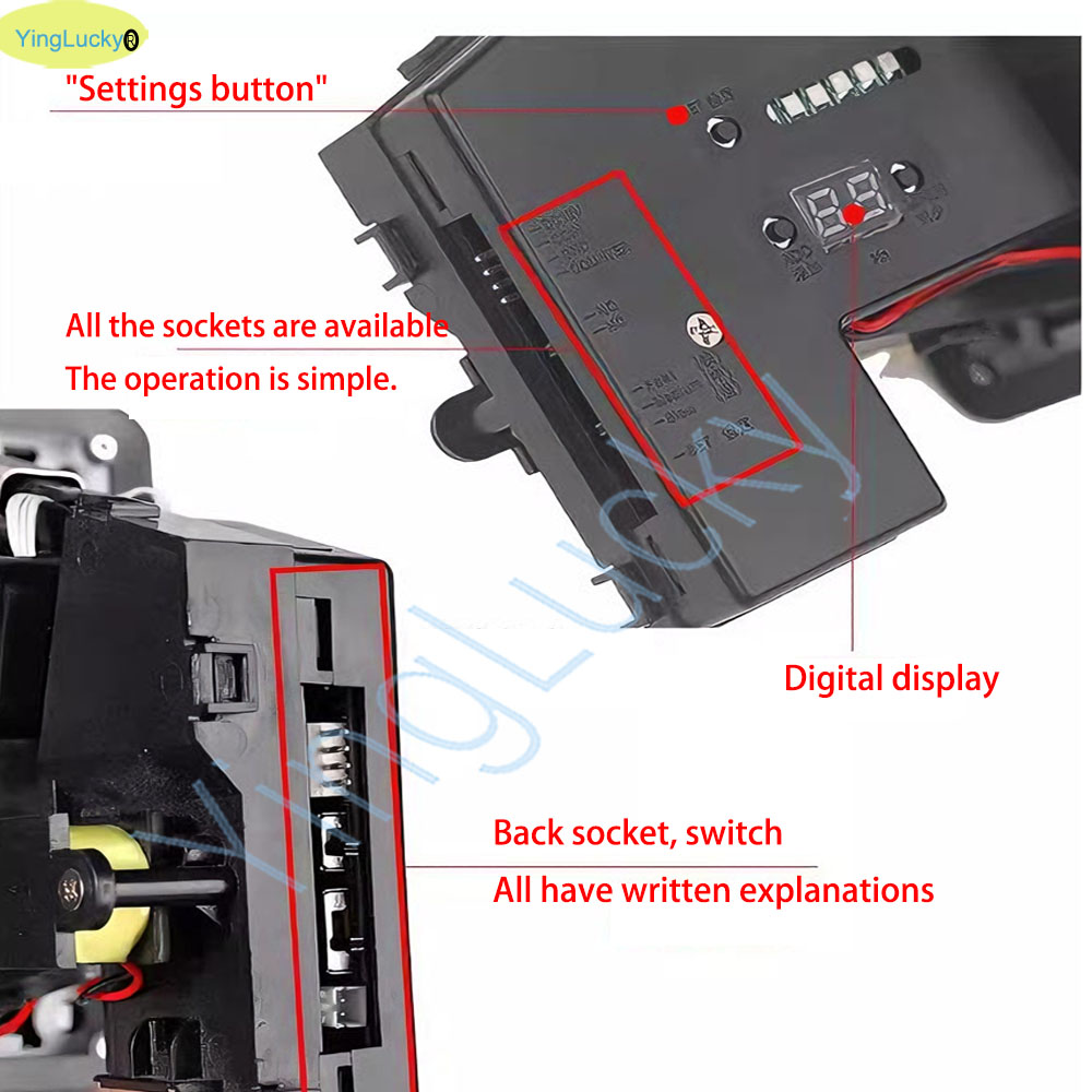 Colorido LED Multi Coin Accept - Arcade Ticket Machine avaliação e preço