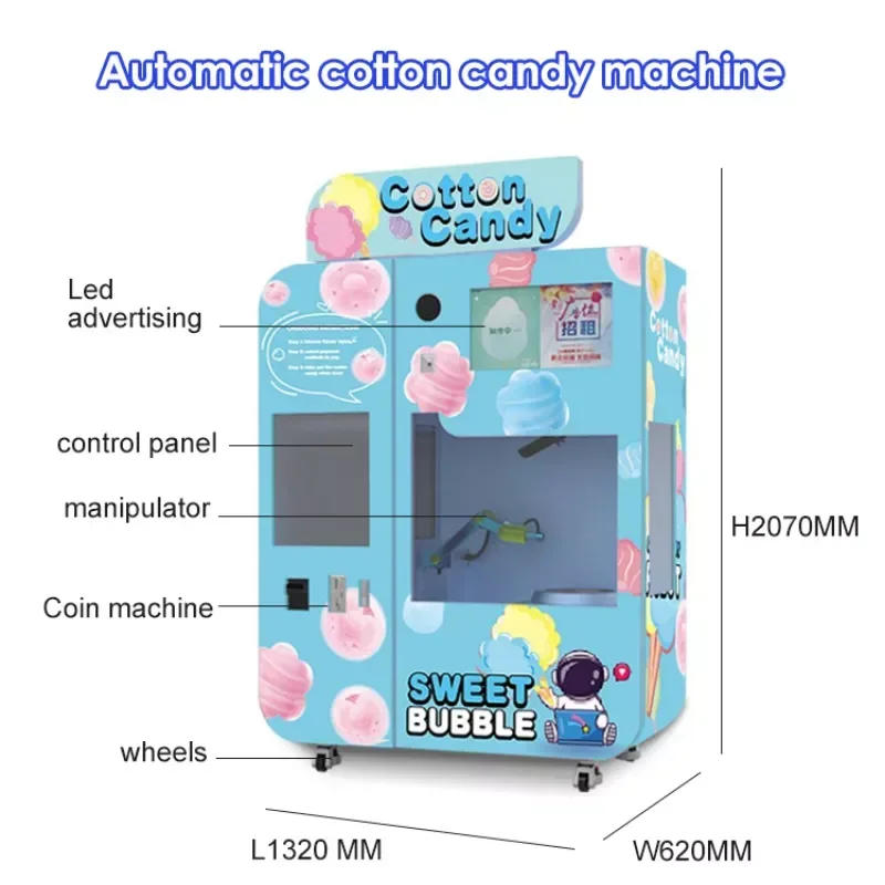 Máquina de algodão doce person - Commercial Vending Machine avaliação e preço