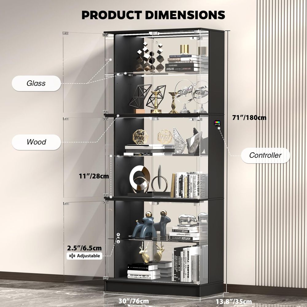 Armário Expositor com Portas d - Glass Cabinet Display avaliação e preço