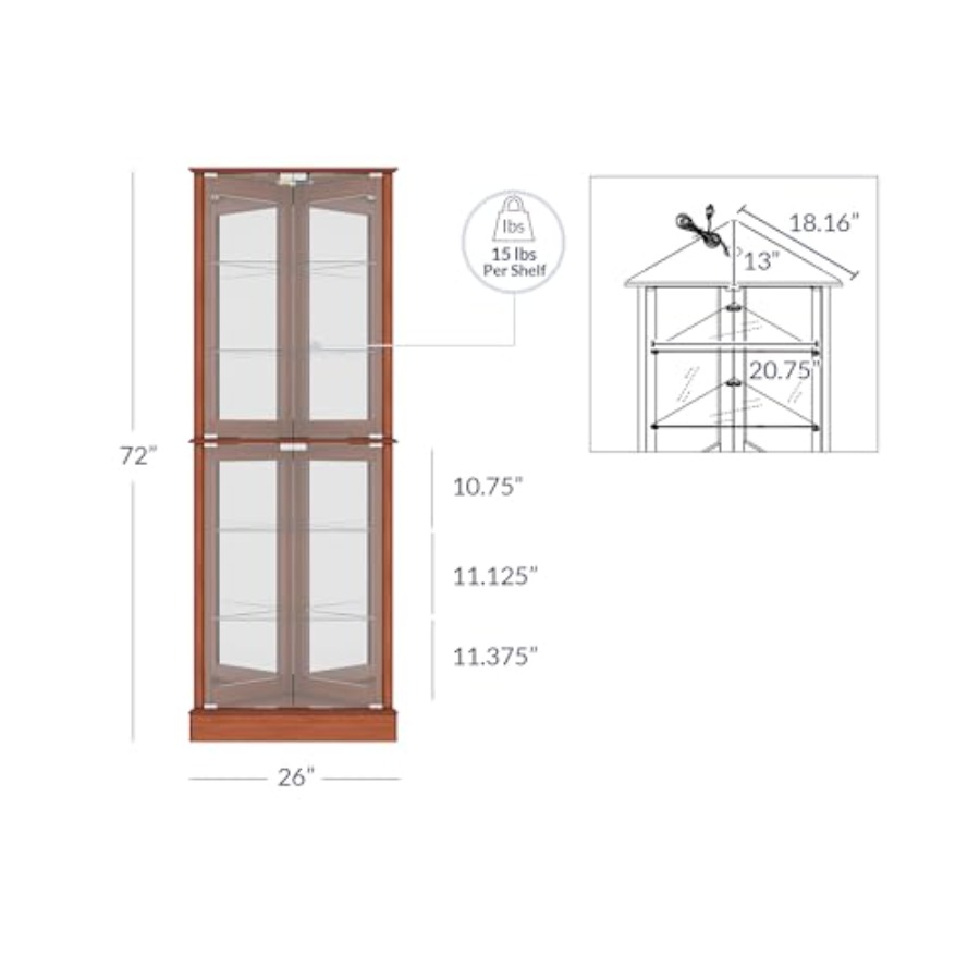 Armário de Exibição Iluminado  - Glass Cabinet Display avaliação e preço