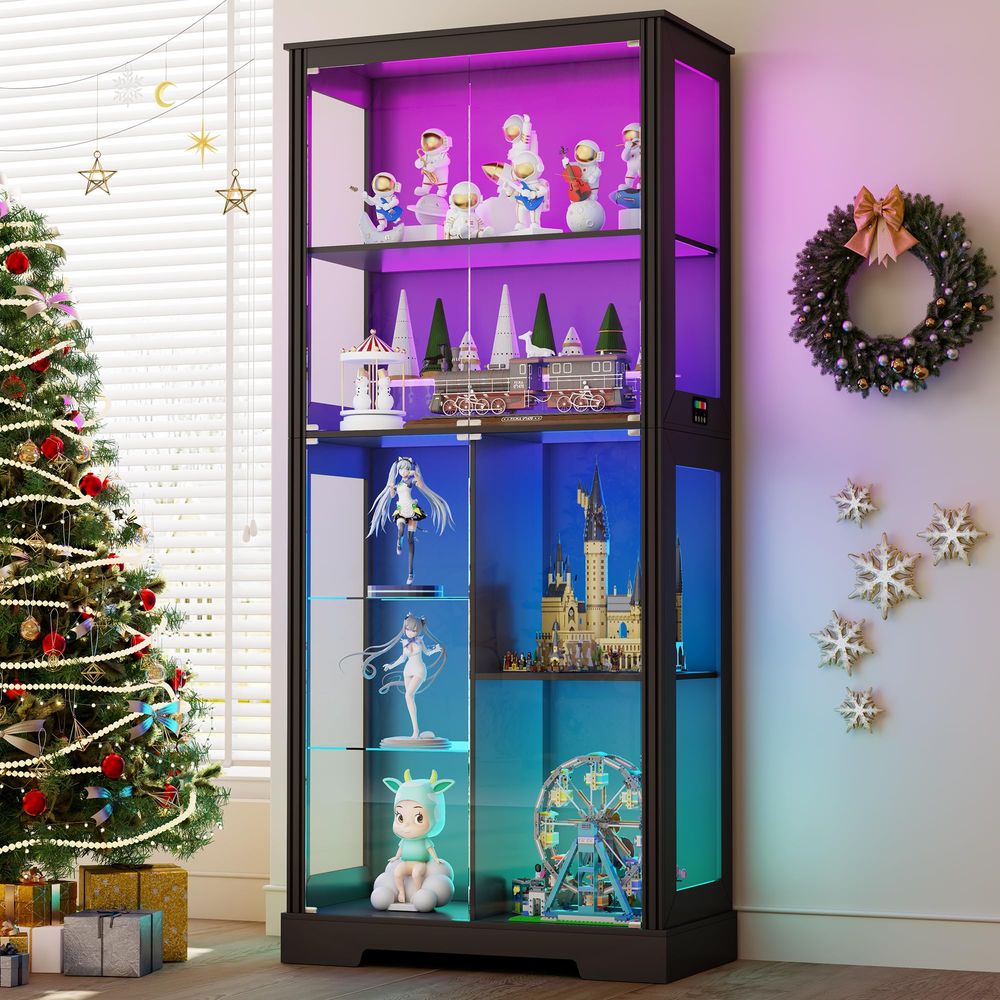Armário Expositor de Canto Ilu - Glass Cabinet Display avaliação e preço