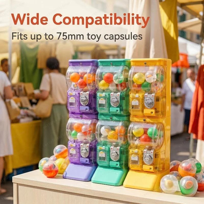Máquina Gashapon Transparente  - Arcade And Vending avaliação e preço