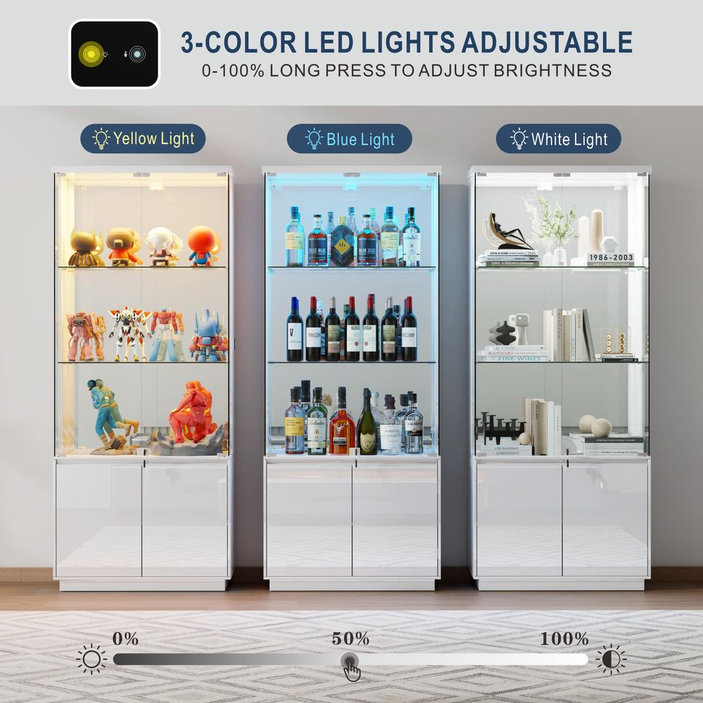 Armário Expositor com Portas d - Glass Cabinet Display avaliação e preço