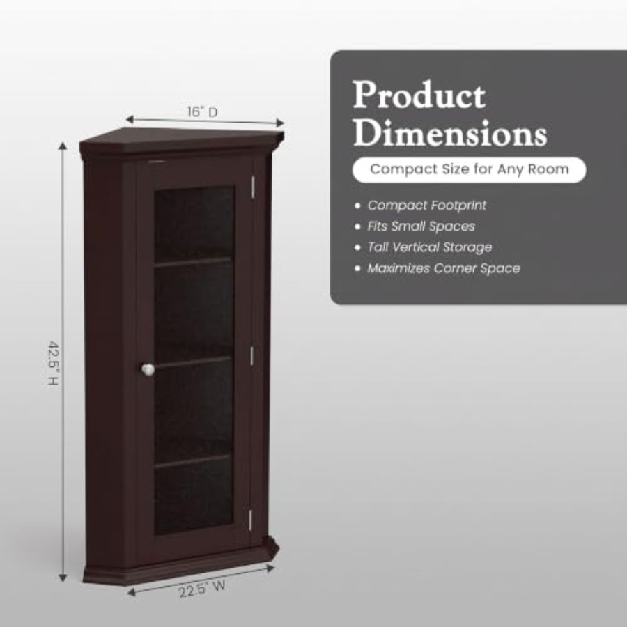 Armário de canto para sala de  - Glass Cabinet Display avaliação e preço