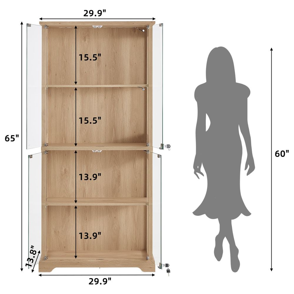 Armário Expositor de Vidro Est - Glass Cabinet Display avaliação e preço