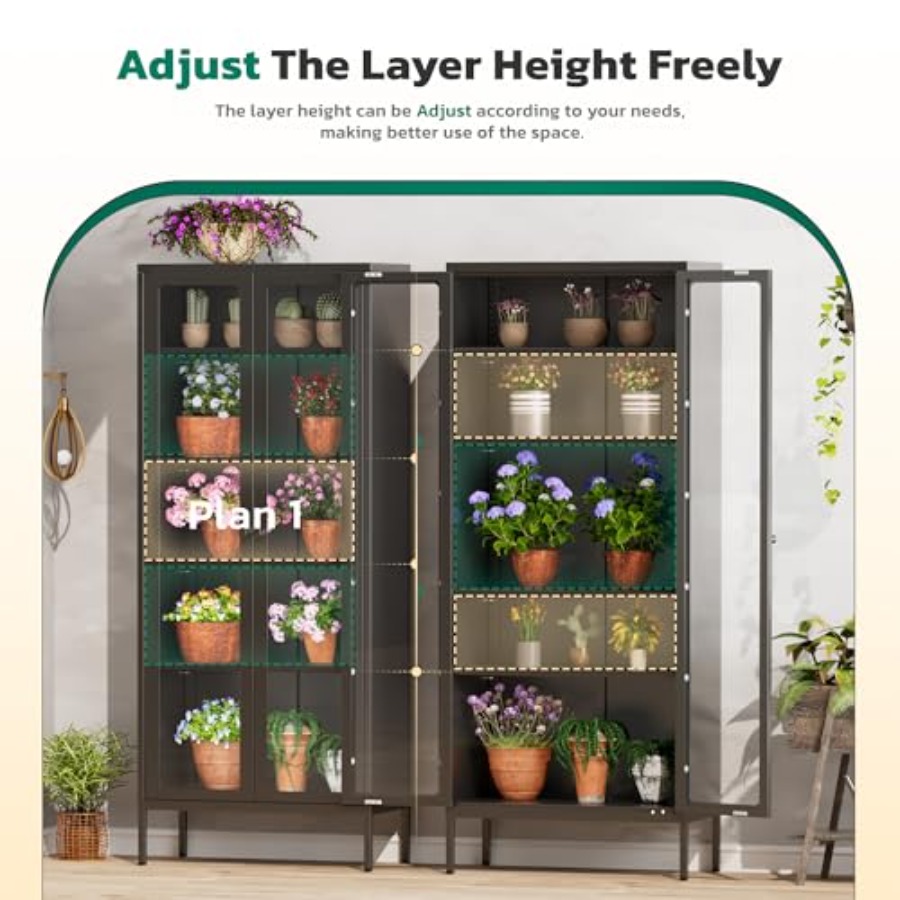 Armário Expositor de Metal com - Glass Cabinet Display avaliação e preço